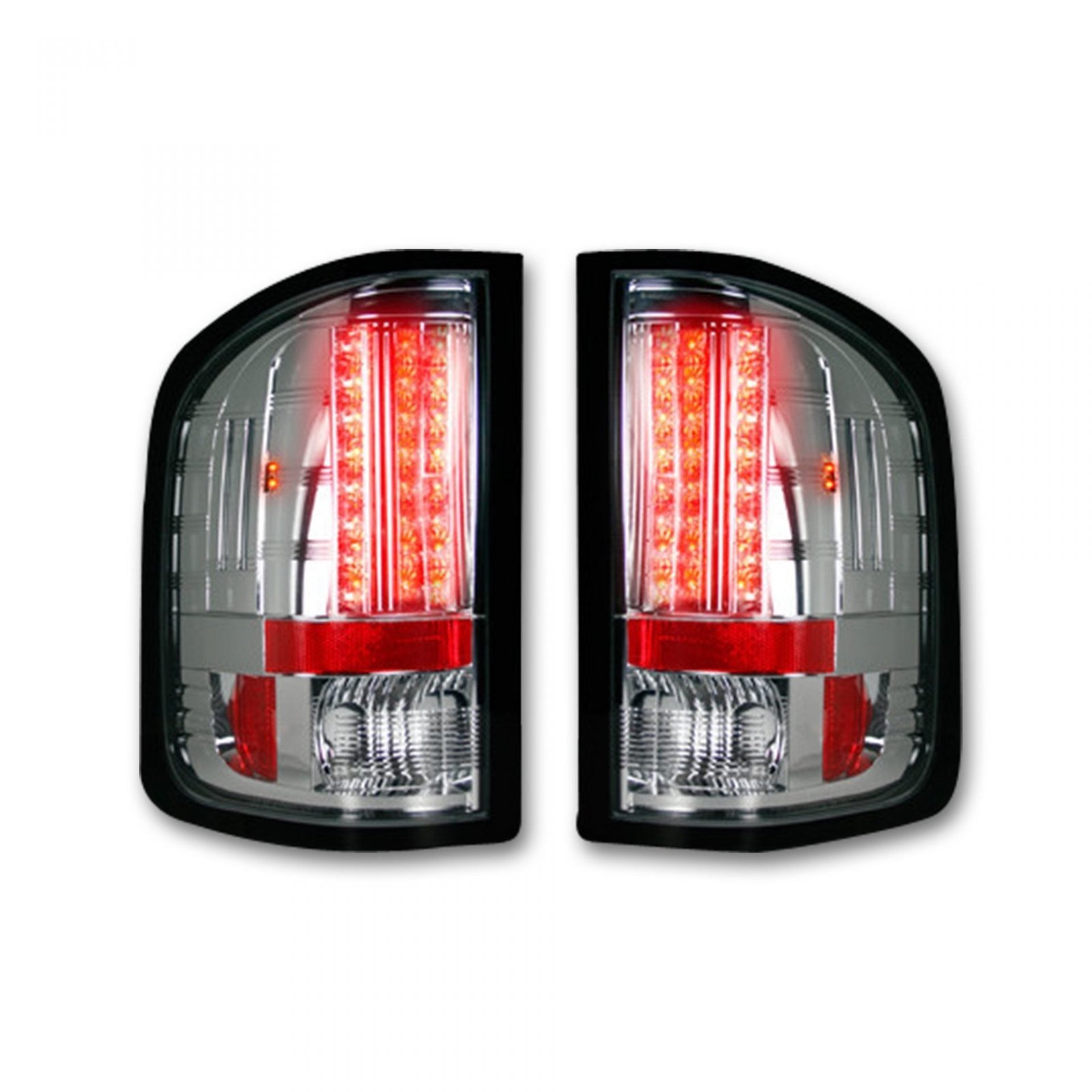 GMC Sierra 07-13 Tail Lights LED in Clear - Image 2
