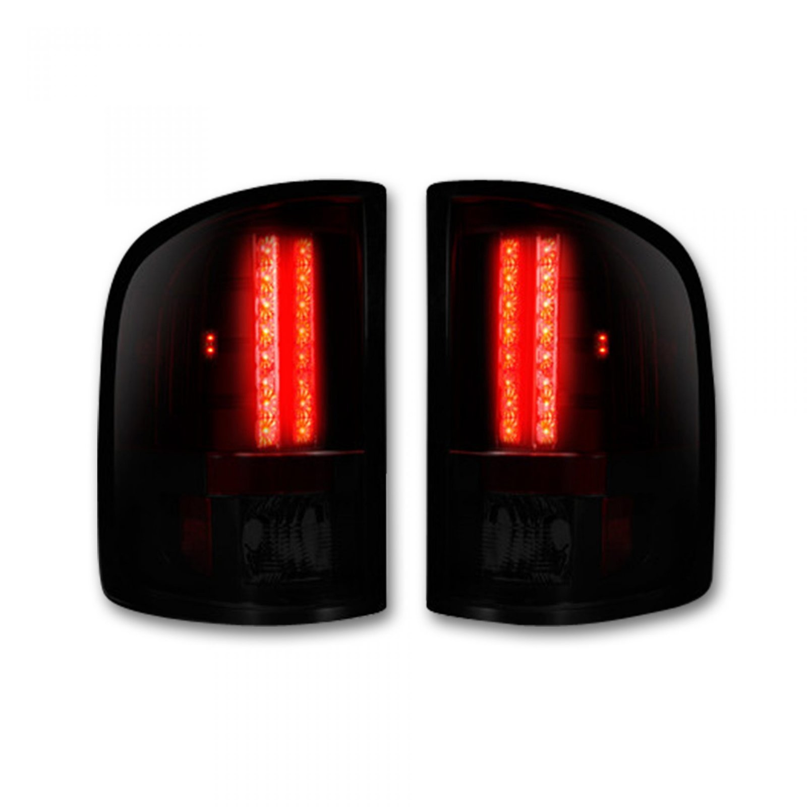 GMC Sierra 07-13 Tail Lights LED in Dark Red Smoked - Image 1