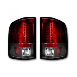 GMC Sierra 07-13 Tail Lights LED in Red - Image 1