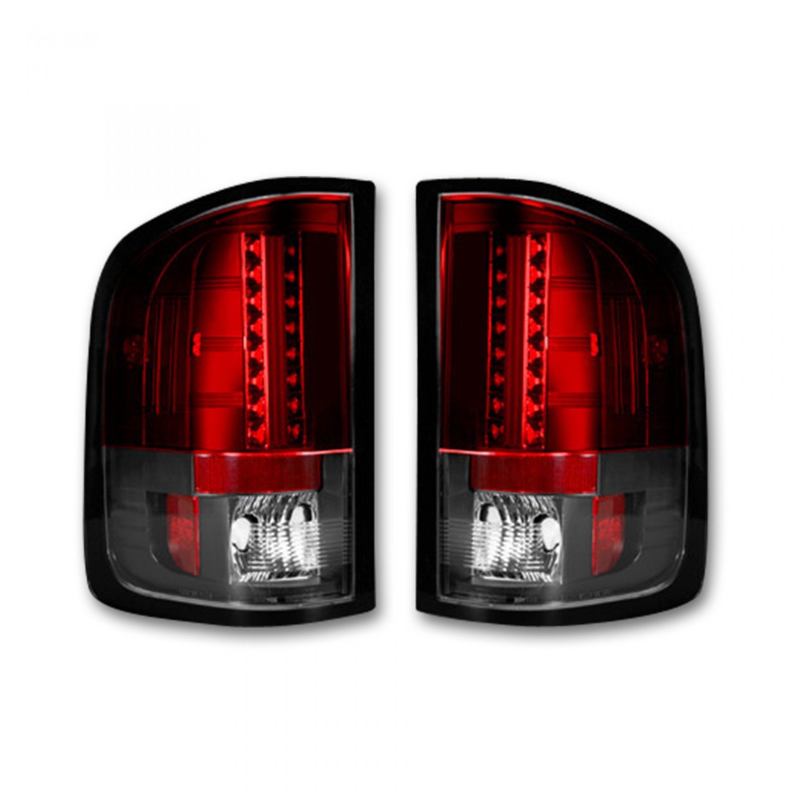 GMC Sierra 07-13 Tail Lights LED in Red - Image 1