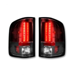 GMC Sierra 07-13 Tail Lights LED in Red - Image 2