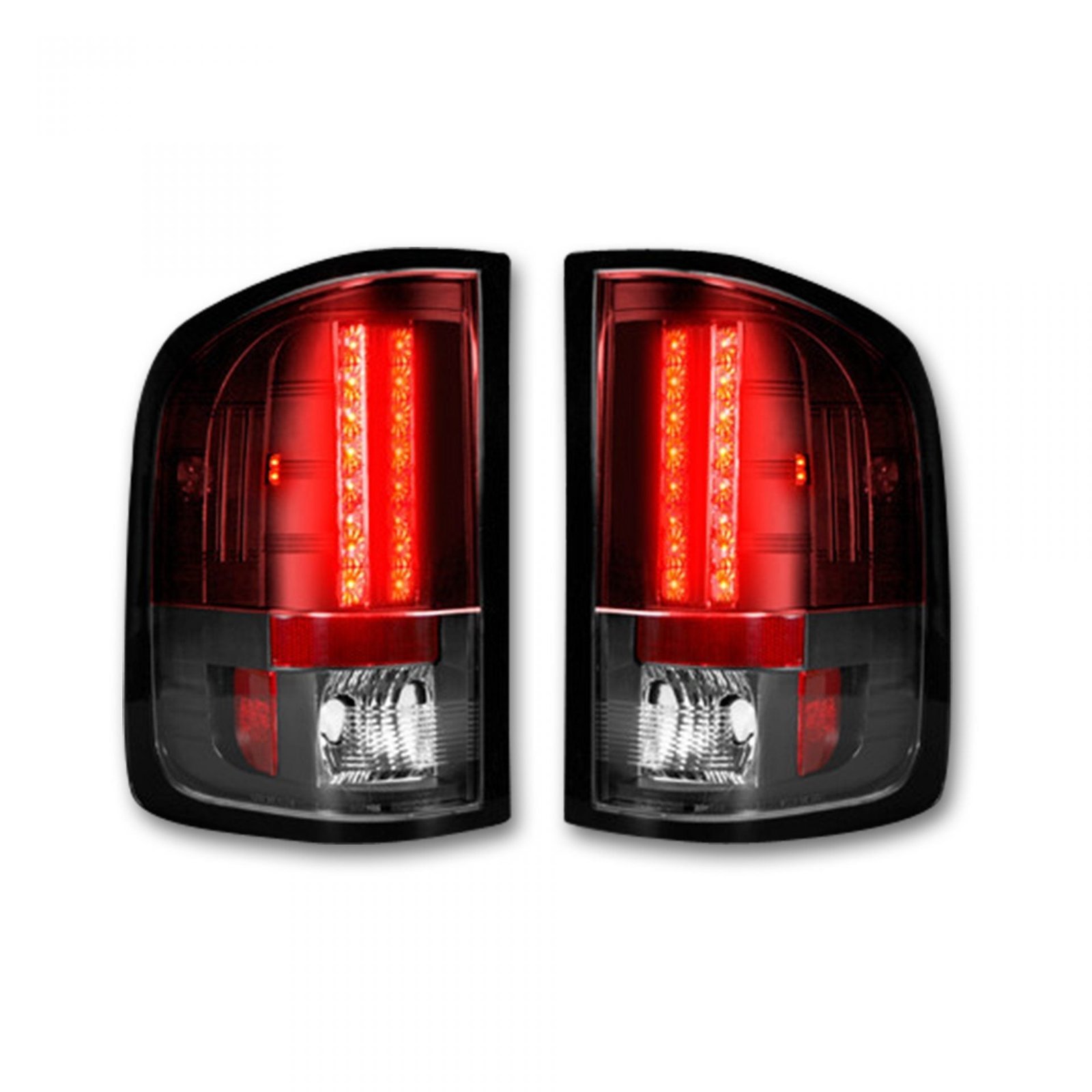 GMC Sierra 07-13 Tail Lights LED in Red - Image 2