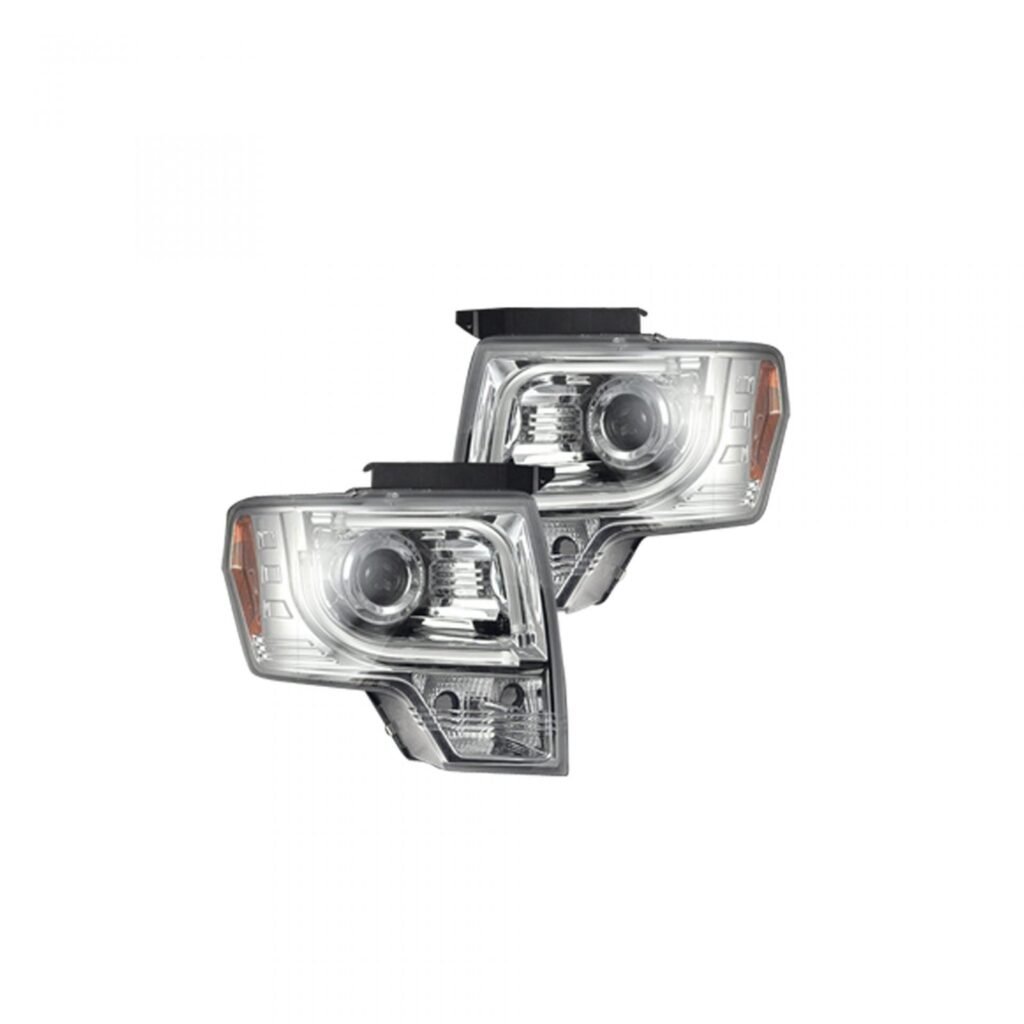 Ford F150 & Raptor 09-14 Projector Headlights OLED Halos DRL Clear/Chrome
