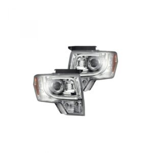 Ford F150 & Raptor 09-14 Projector Headlights OLED Halos DRL Clear/Chrome - Image 1