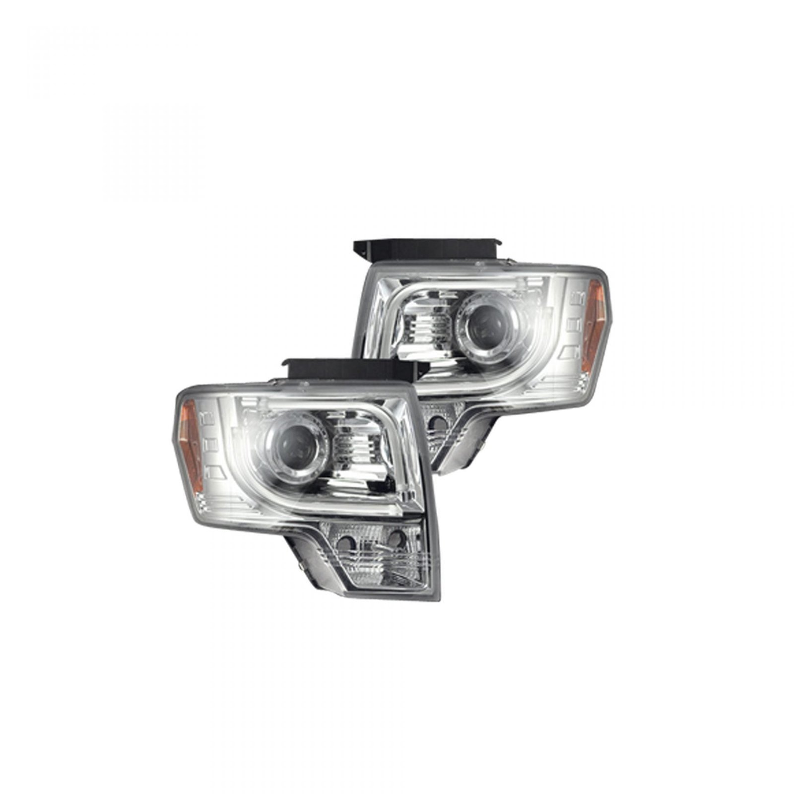 Ford F150 & Raptor 09-14 Projector Headlights OLED Halos DRL Clear/Chrome - Image 1