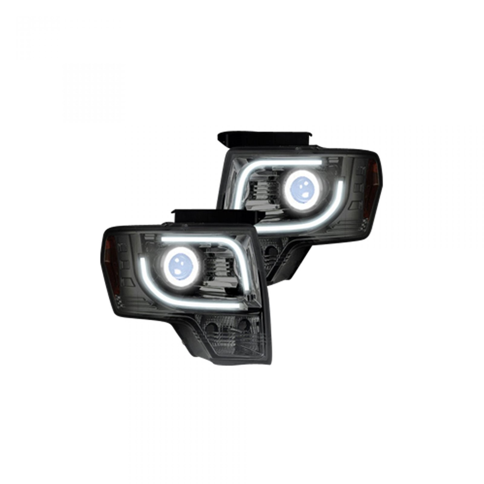Ford F150 & Raptor 09-14 Projector Headlights OLED Halos DRL Clear/Chrome - Image 2