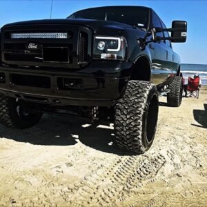 Ford Super Duty 05/07 Projector Headlights OLED Halos DRL Smoked/Black - Image 4