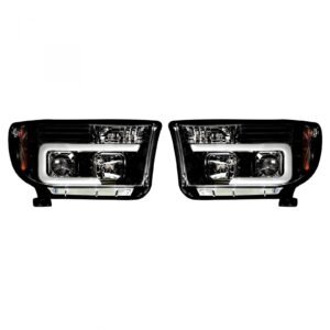 Toyota Tundra/Sequoia 07-13 Projector Headlights OLED Halos DRL Smoked/Blck - Image 1