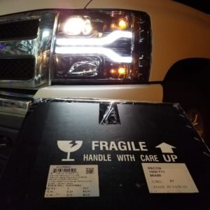 Chevy Silverado 07-13 Projector Headlights OLED Halos DRL Smoked/Black - Image 7