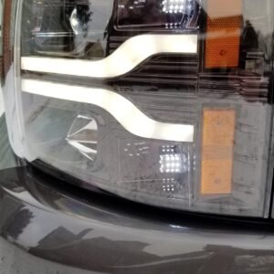 Chevy Silverado 07-13 Projector Headlights OLED Halos DRL Smoked/Black - Image 8