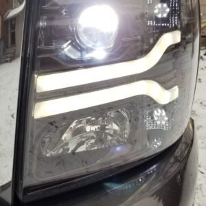 Chevy Silverado 07-13 Projector Headlights OLED Halos DRL Smoked/Black - Image 9