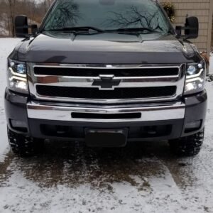 Chevy Silverado 07-13 Projector Headlights OLED Halos DRL Smoked/Black - Image 10