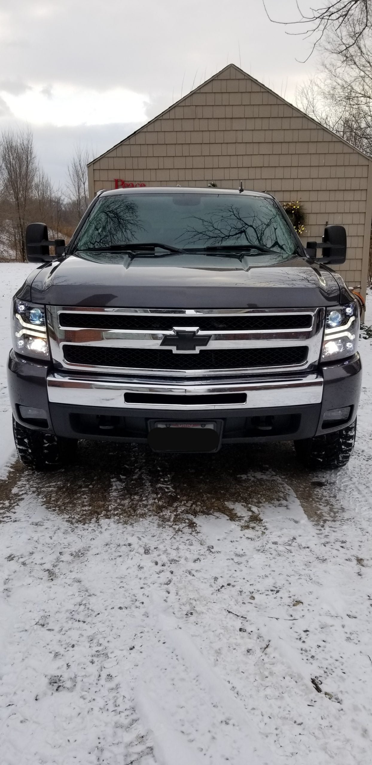 Chevy Silverado 07-13 Projector Headlights OLED Halos DRL Smoked/Black - Image 10
