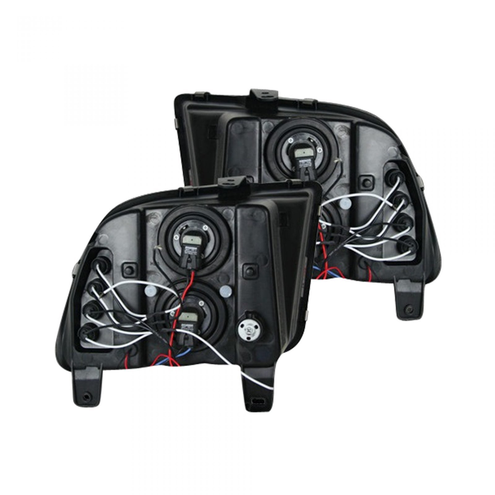 Ford Mustang 05-09 Projector Headlights in Clear/Chrome - Image 2