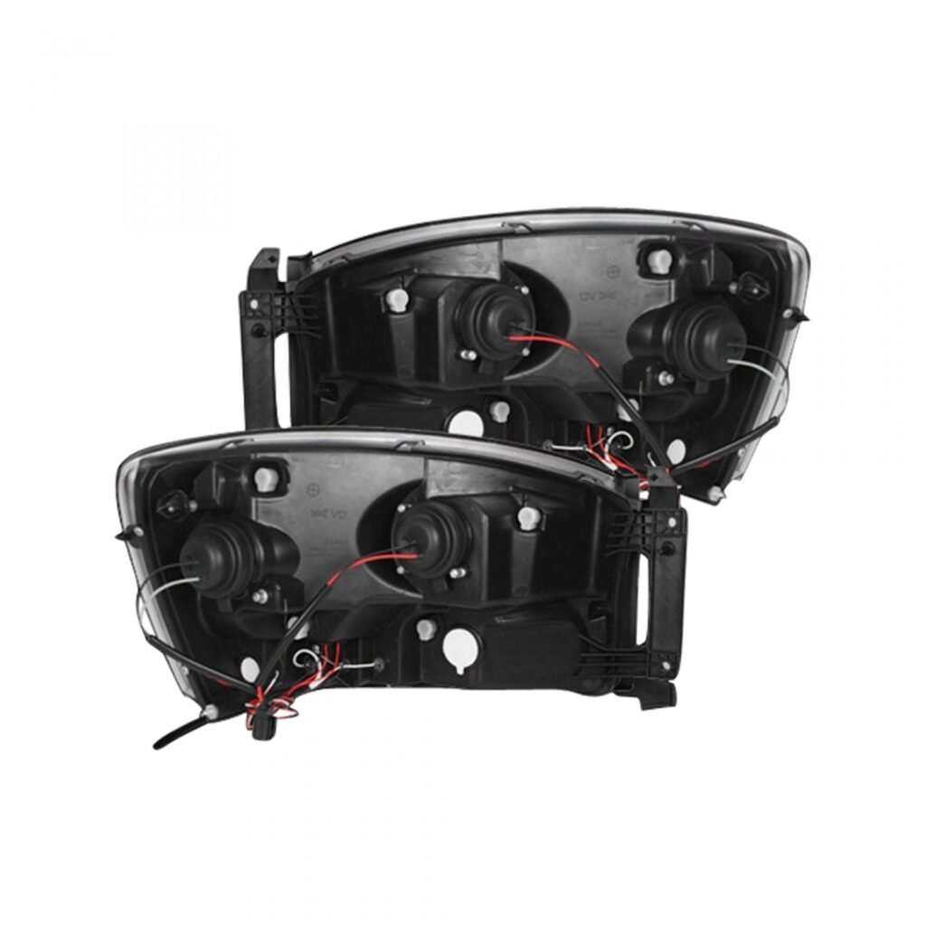 Dodge RAM 1500 06-08 & 2500/3500 06-09 Projector Headlights CCFL Halos DRL Smoked/Black