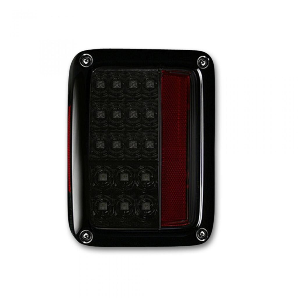 Jeep JK Wrangler 07-18 Tail Lights LED Smoked