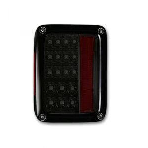 Jeep JK Wrangler 07-18 Tail Lights LED Smoked - Image 2