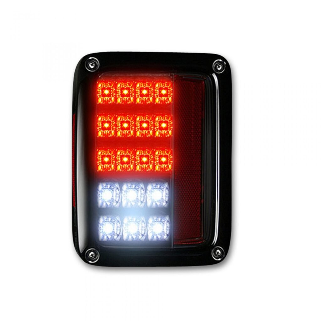 Jeep JK Wrangler 07-18 Tail Lights LED Smoked