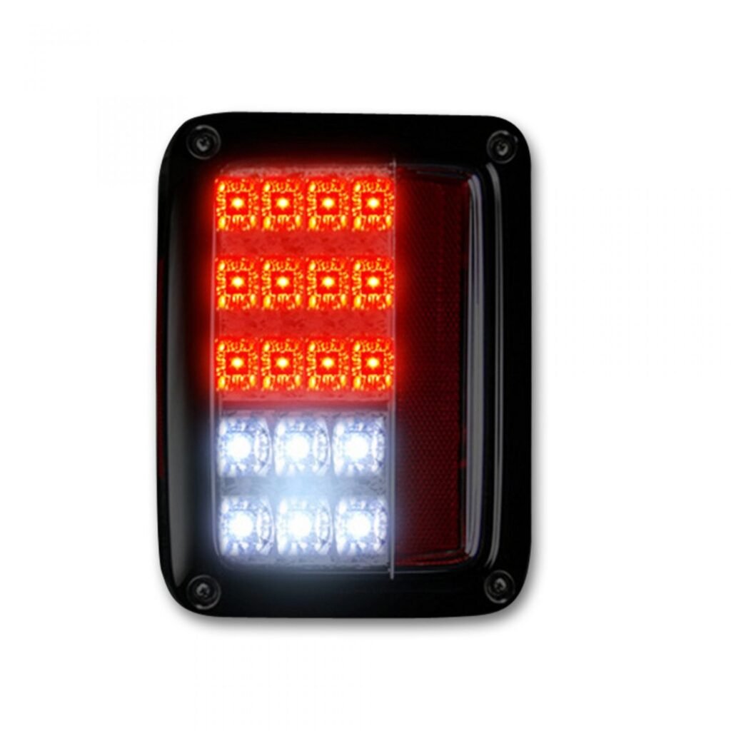 Jeep JK Wrangler 07-18 Tail Lights LED Clear