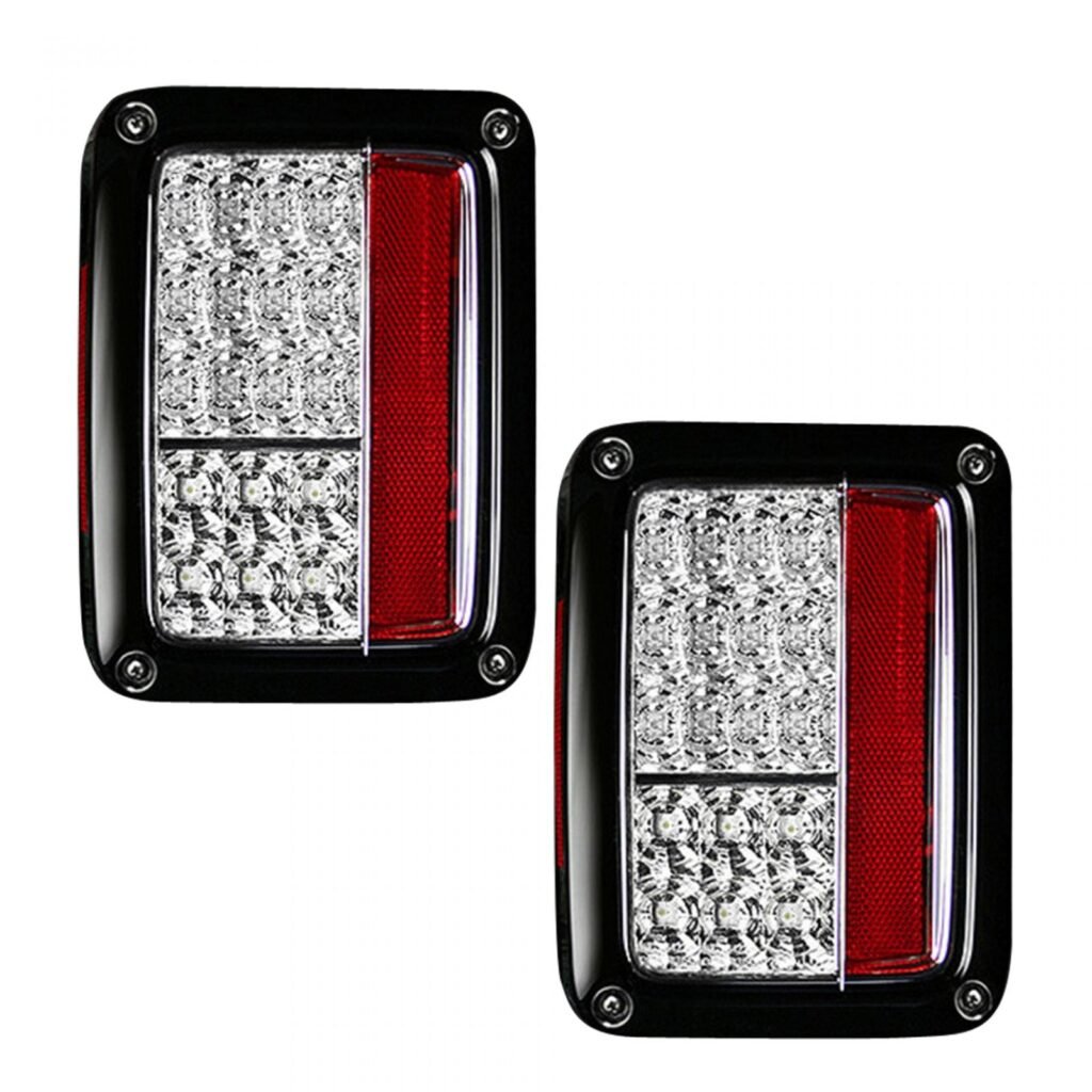 Jeep JK Wrangler 07-18 Tail Lights LED Clear
