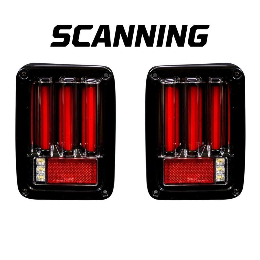 Jeep JK Wrangler 07-18 Tail Lights OLED Red