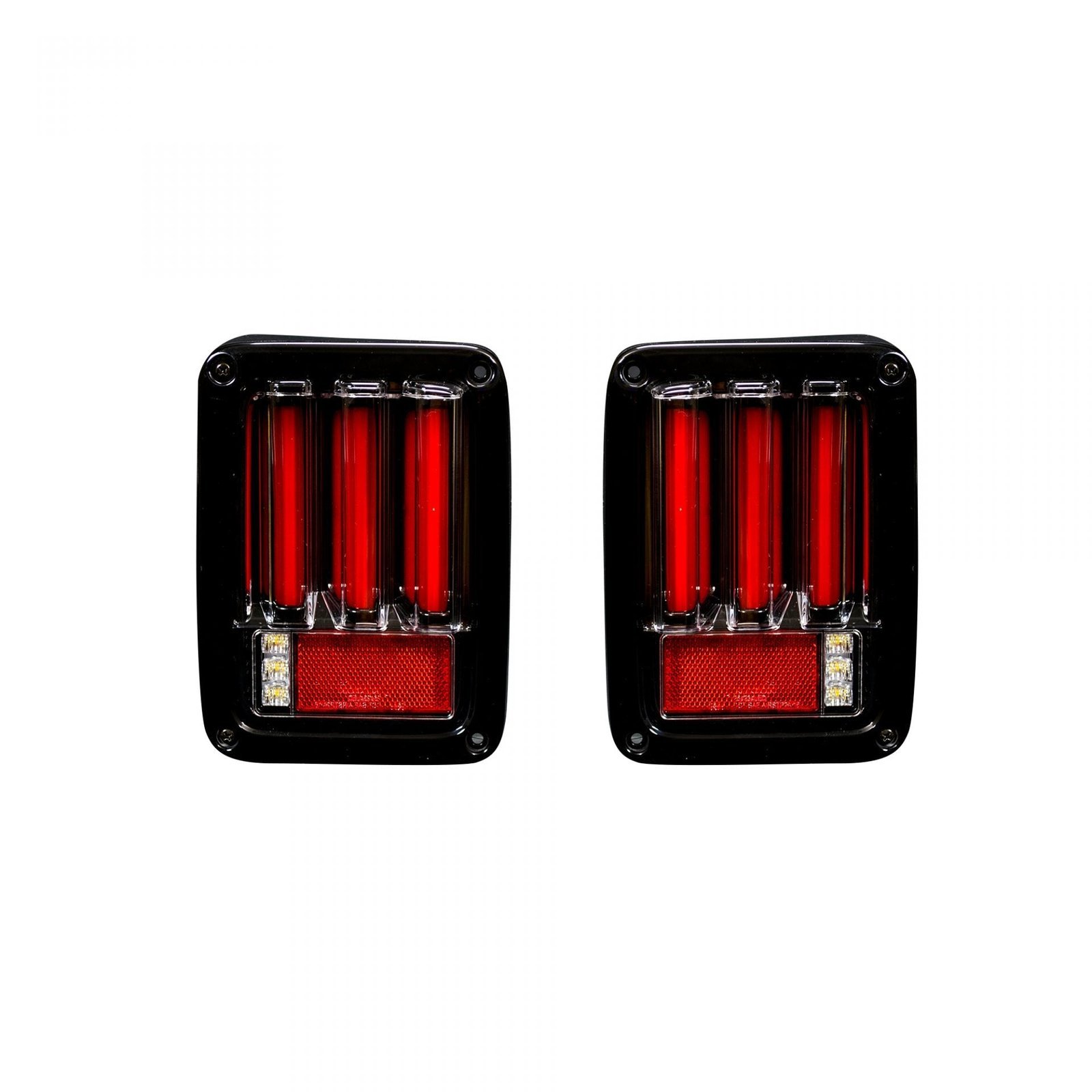 Jeep Wrangler 07-18 Tail Lights OLED Brake, Running Lights & Signals Smoked - Image 3