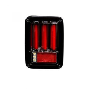 Jeep Wrangler 07-18 Tail Lights OLED Brake, Running Lights & Signals Smoked - Image 2