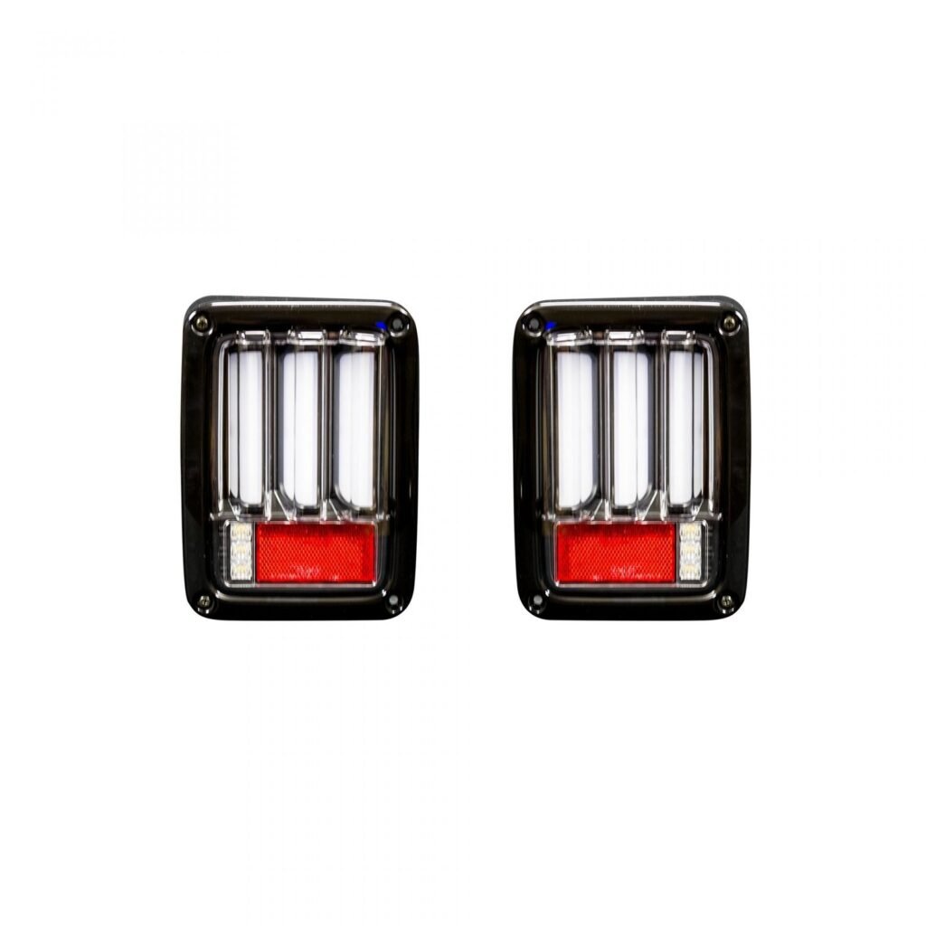Jeep JK Wrangler 07-18 Tail Lights OLED Clear