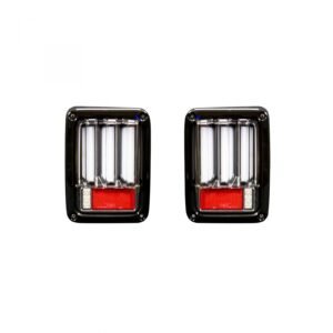 Jeep JK Wrangler 07-18 Tail Lights OLED Clear - Image 3