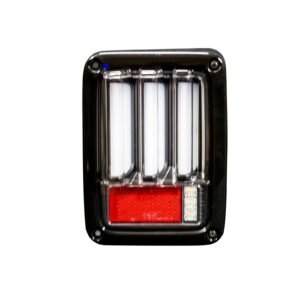 Jeep JK Wrangler 07-18 Tail Lights OLED Clear - Image 2