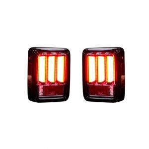 Jeep JK Wrangler 07-18 Tail Lights OLED Red - Image 3