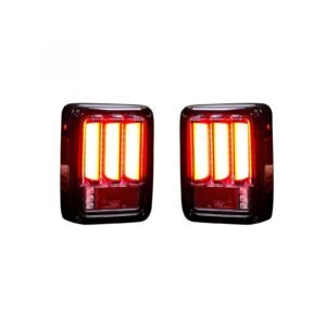 Jeep JK Wrangler 07-18 Tail Lights OLED Clear - Image 4