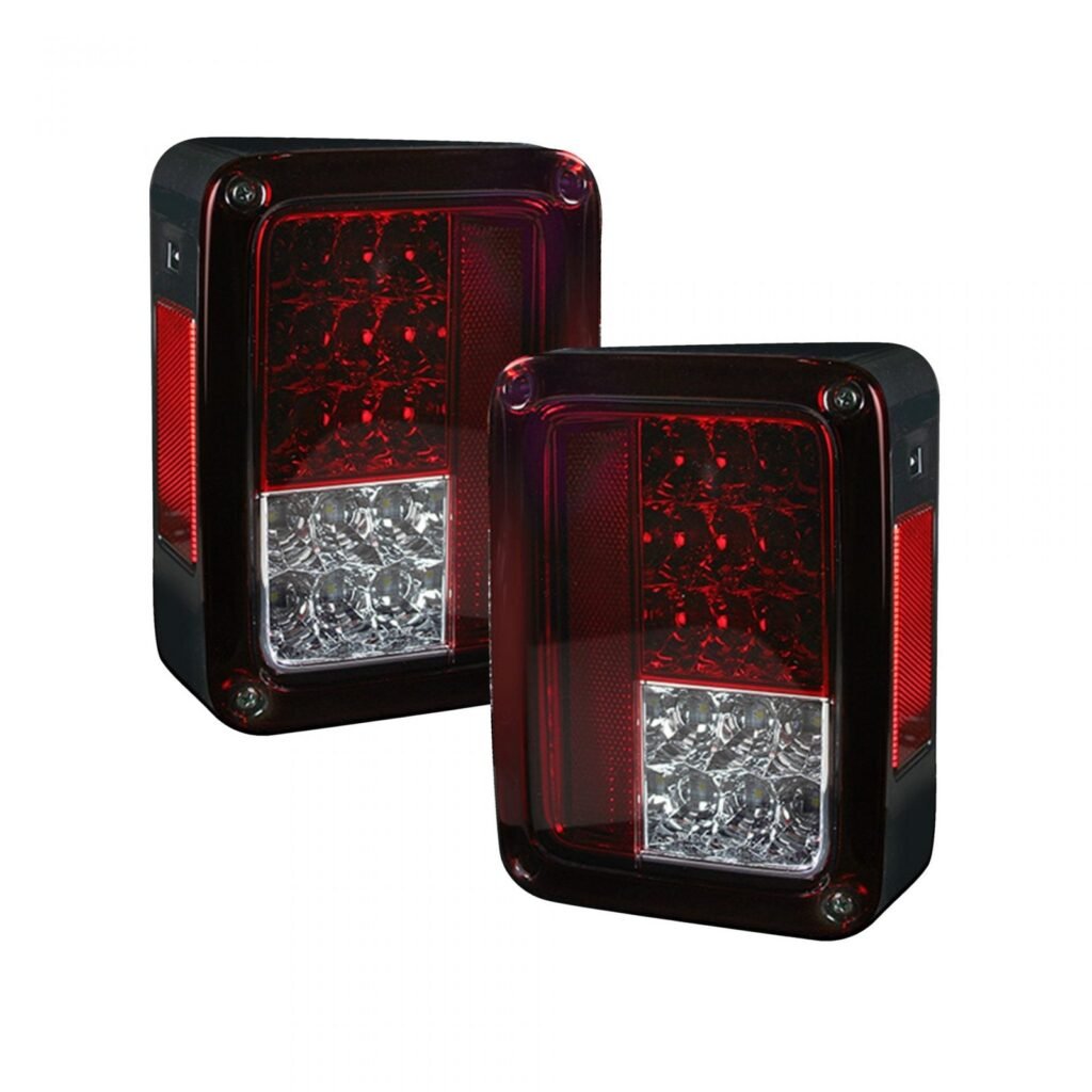 Jeep JK Wrangler 07-18 Tail Lights LED Red