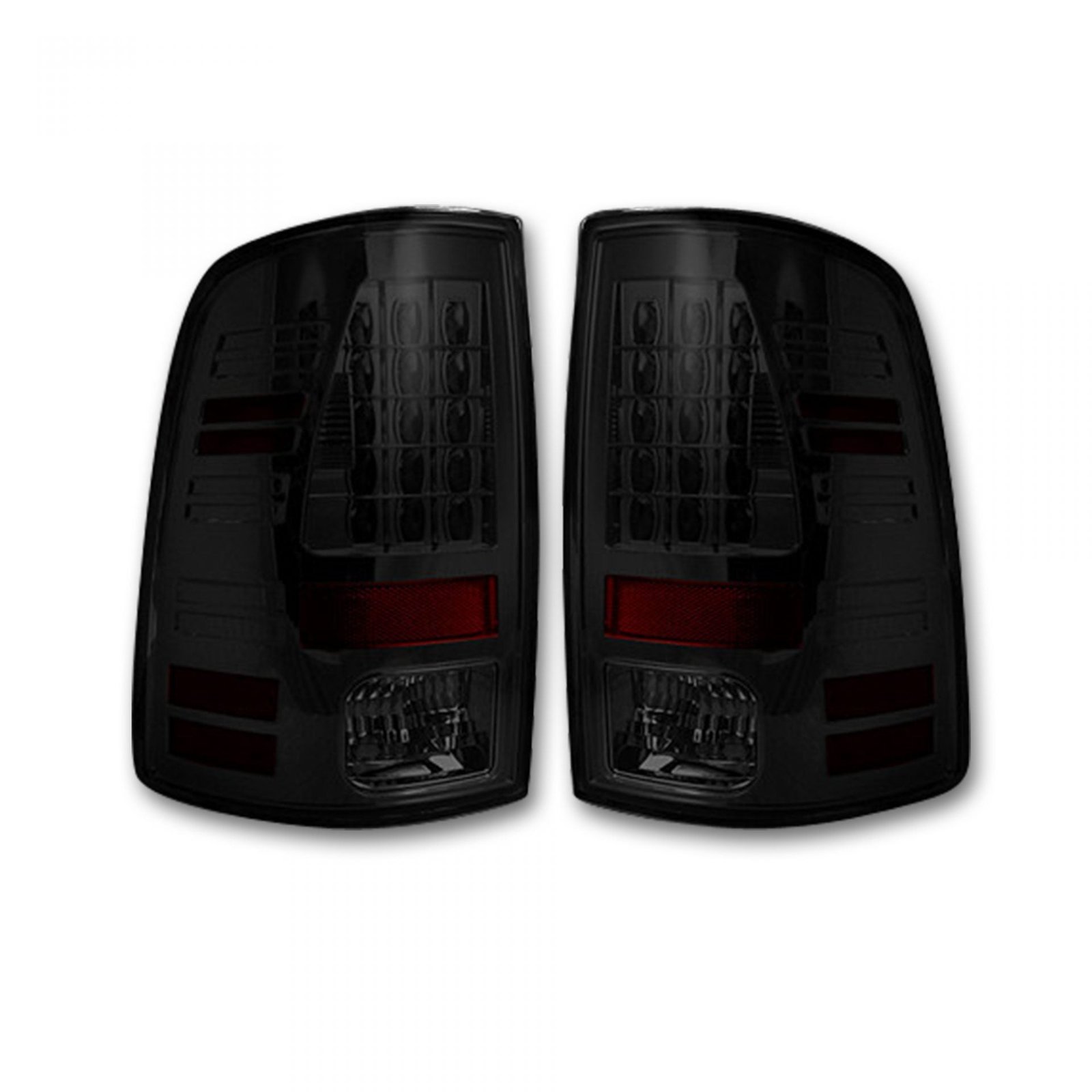 Dodge RAM 1500/2500/3500 13-18 (Replaces OEM LED) Tail Lights LED in Smoked - Image 1