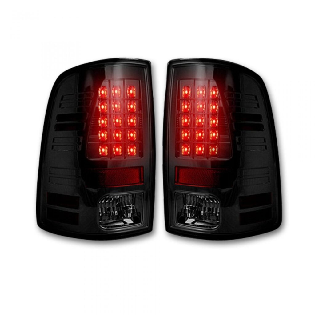 Dodge RAM 1500/2500/3500 13-18 (Replaces OEM LED) Tail Lights LED in Smoked