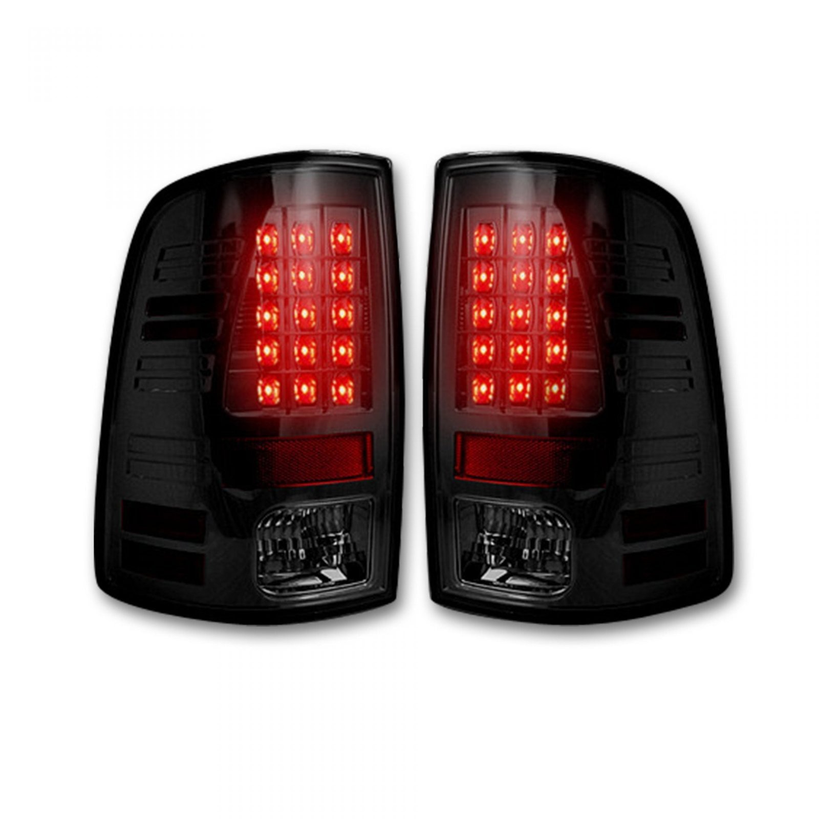 Dodge RAM 1500/2500/3500 13-18 (Replaces OEM LED) Tail Lights LED in Smoked - Image 2