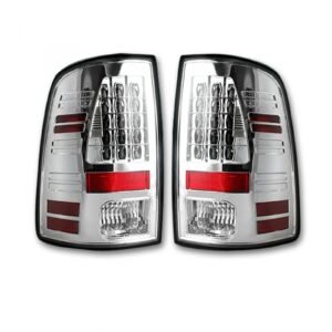 Dodge RAM 1500/2500/3500 13-18 Tail Lights LED in Clear - Image 1