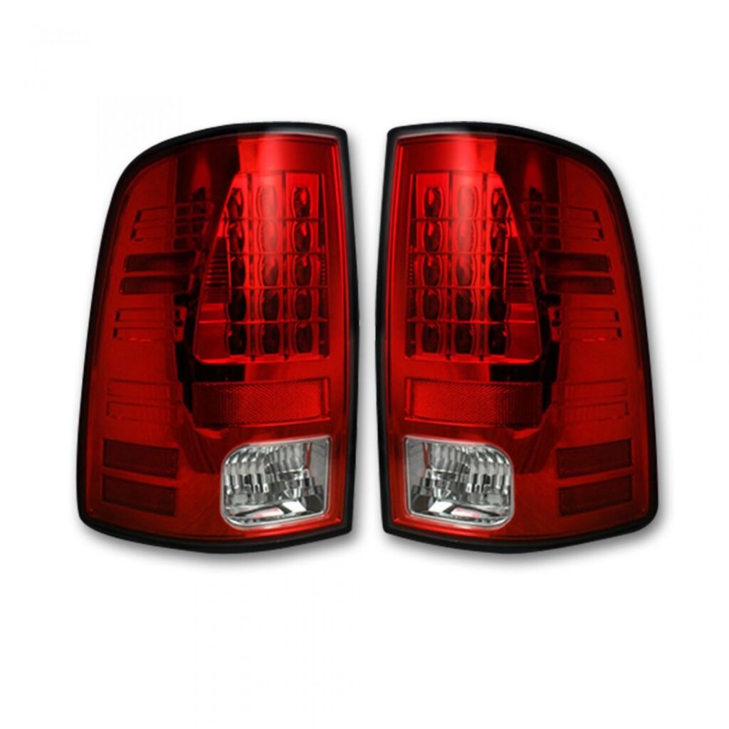 Dodge RAM 1500/2500/3500 13-18 (Replaces OEM LED) Tail Lights LED in Red
