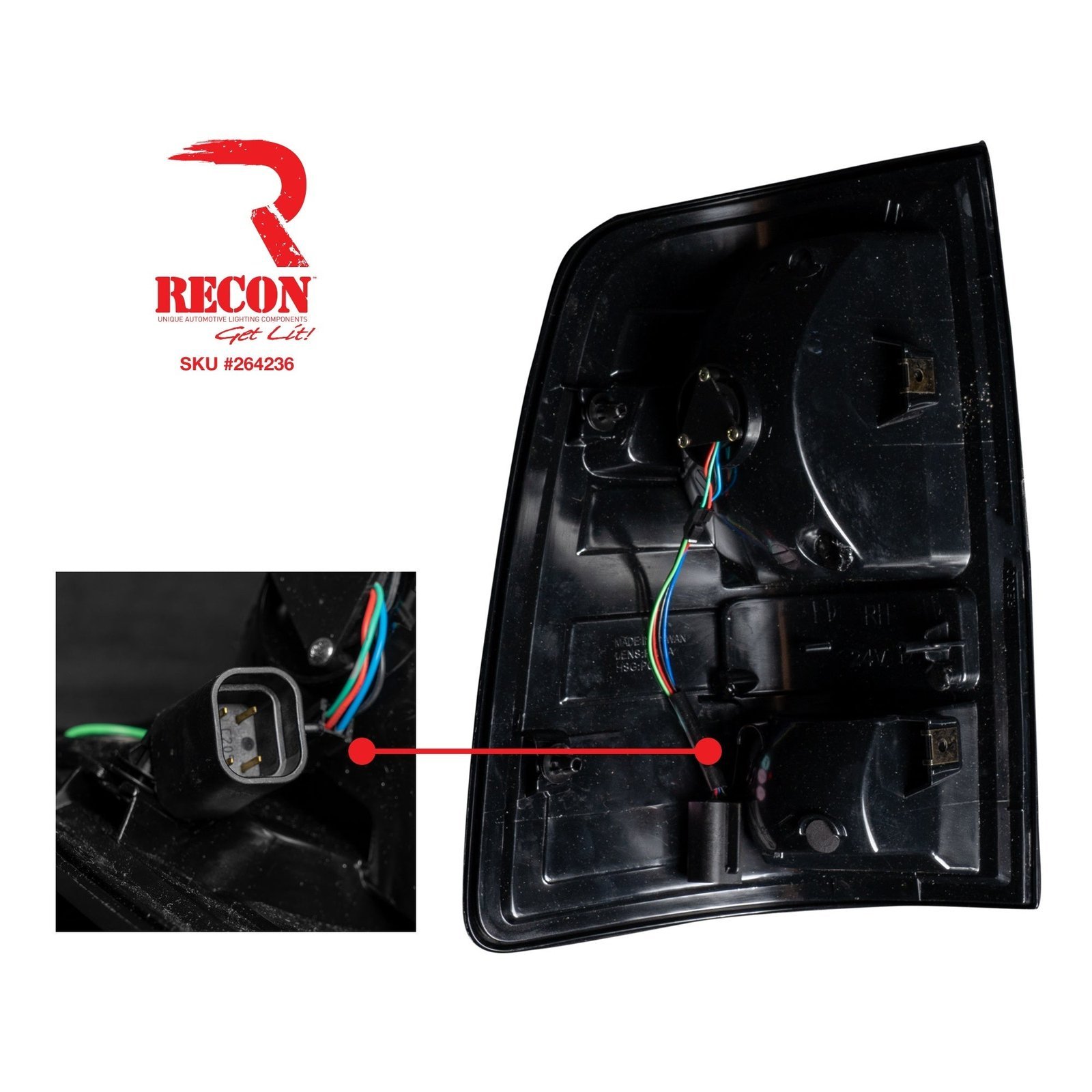 Dodge RAM 1500/2500/3500 13-18 (Replaces OEM LED) Tail Lights LED in Smoked - Image 3