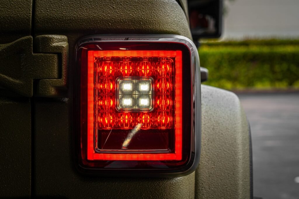 Jeep JL Wrangler 18-21 Tail Lights OLED Red Smoked