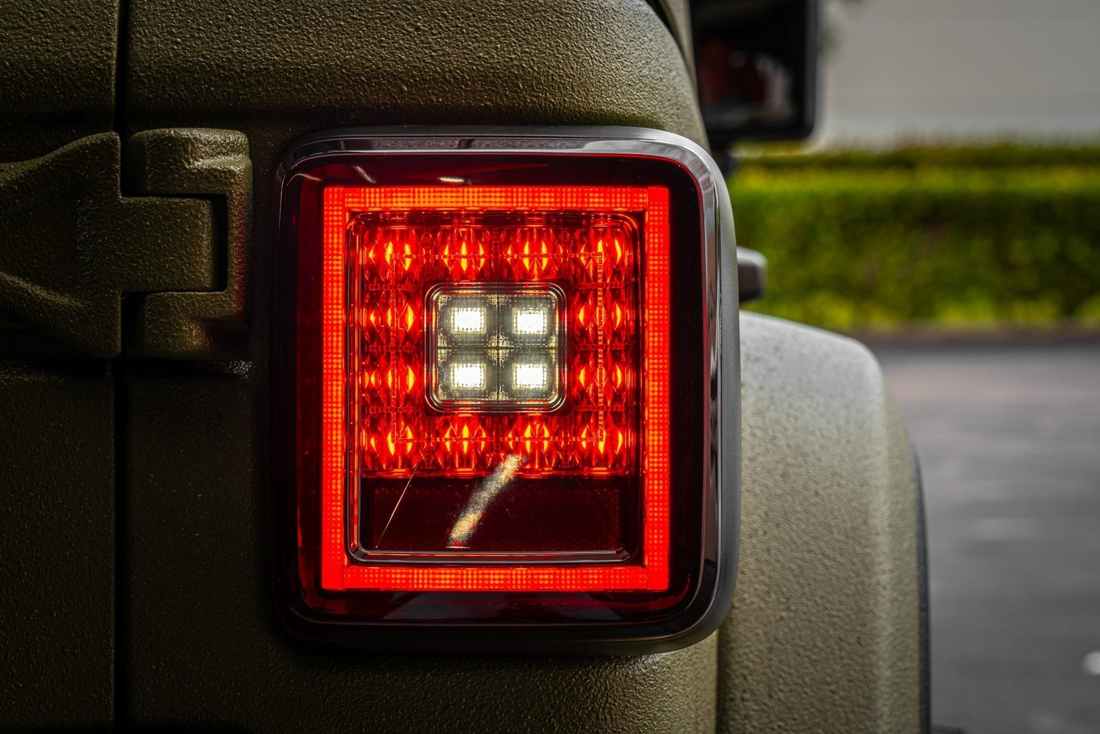 Jeep JL Wrangler 18-21 Tail Lights OLED Red Smoked - Image 6