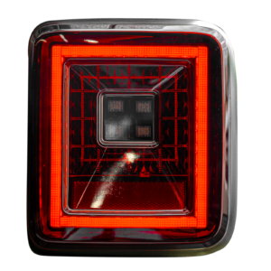 Jeep JL Wrangler 18-21 Tail Lights OLED Red Smoked - Image 3