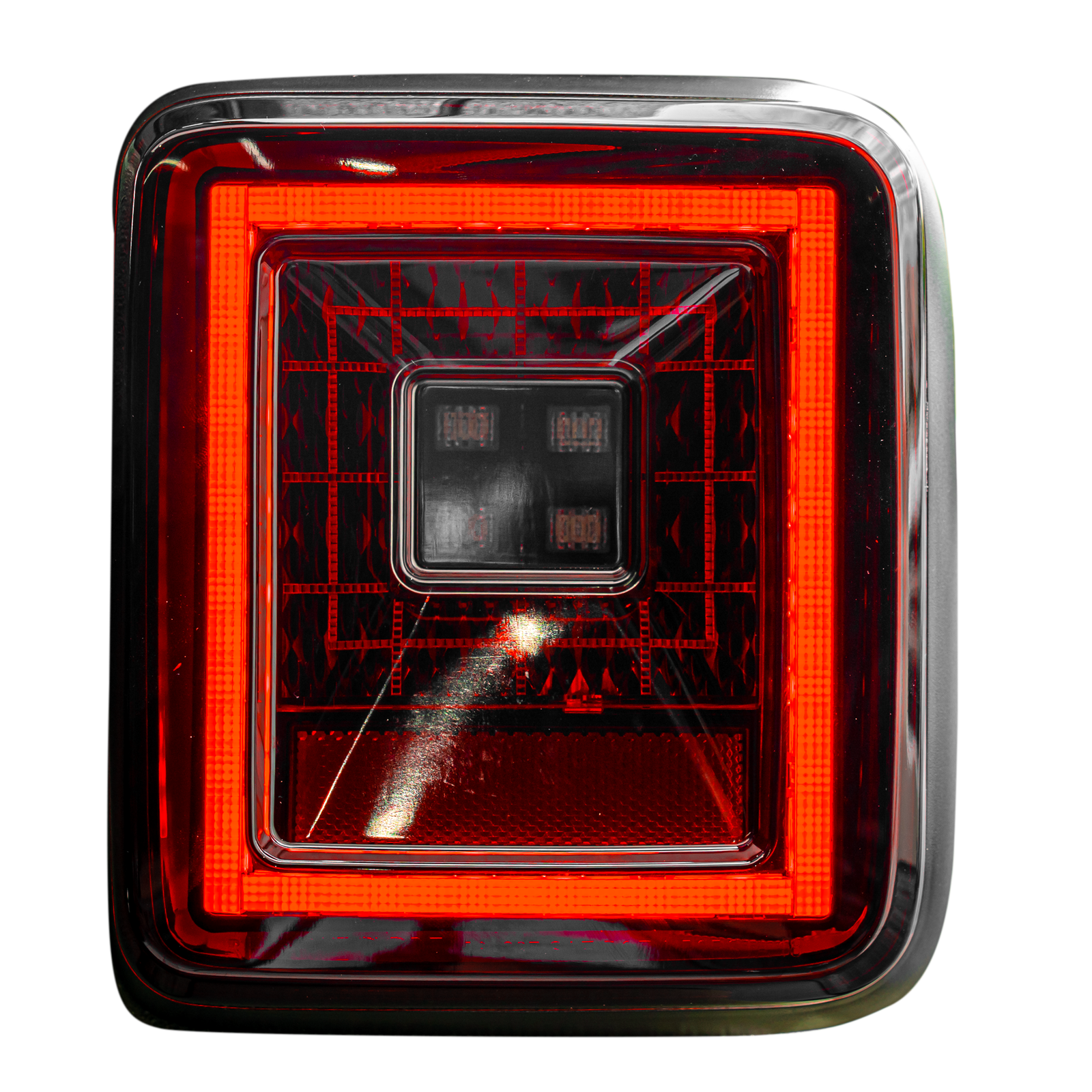 Jeep JL Wrangler 18-21 Tail Lights OLED Red Smoked - Image 3