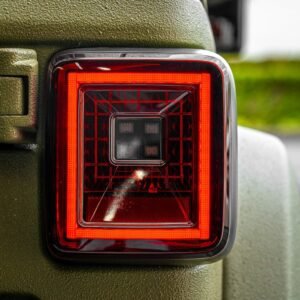 Jeep JL Wrangler 18-21 Tail Lights OLED Red Smoked - Image 5