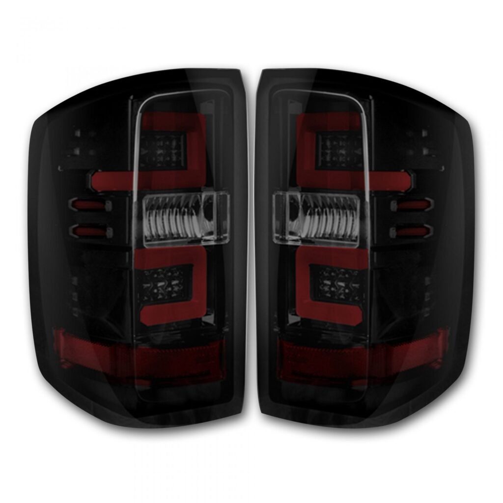Chevy Silverado 1500 16-18 & 2500/3500 16-19 GMC Sierra 15-19 Tail Lights OLED in Smoked