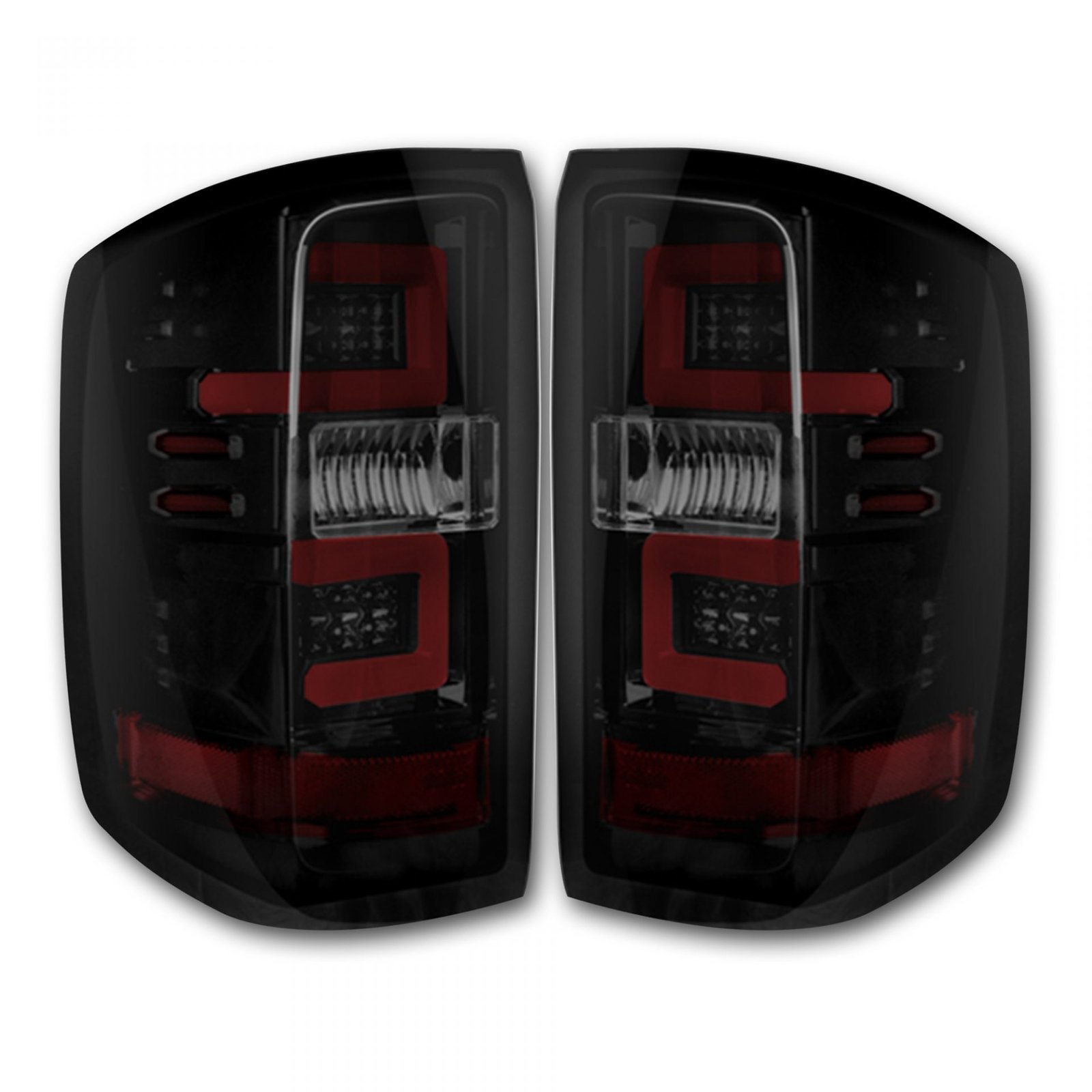 Chevy Silverado 1500 16-18 & 2500/3500 16-19 GMC Sierra 15-19 Tail Lights OLED in Smoked - Image 1