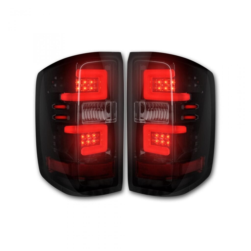 Chevy Silverado 1500 16-18 & 2500/3500 16-19 GMC Sierra 15-19 Tail Lights OLED in Smoked