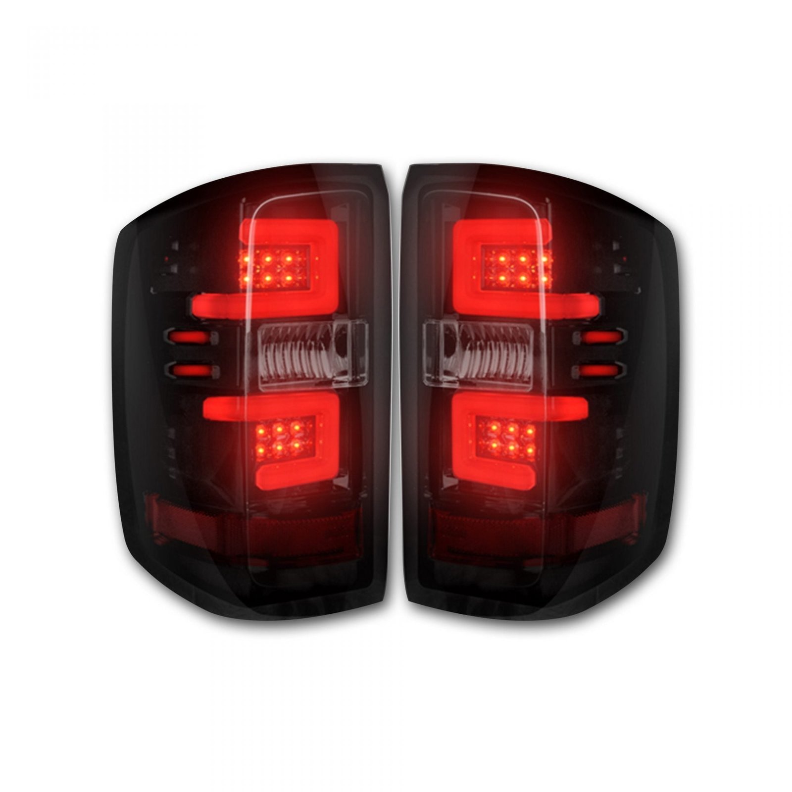 Chevy Silverado 1500 16-18 & 2500/3500 16-19 GMC Sierra 15-19 Tail Lights OLED in Smoked - Image 2