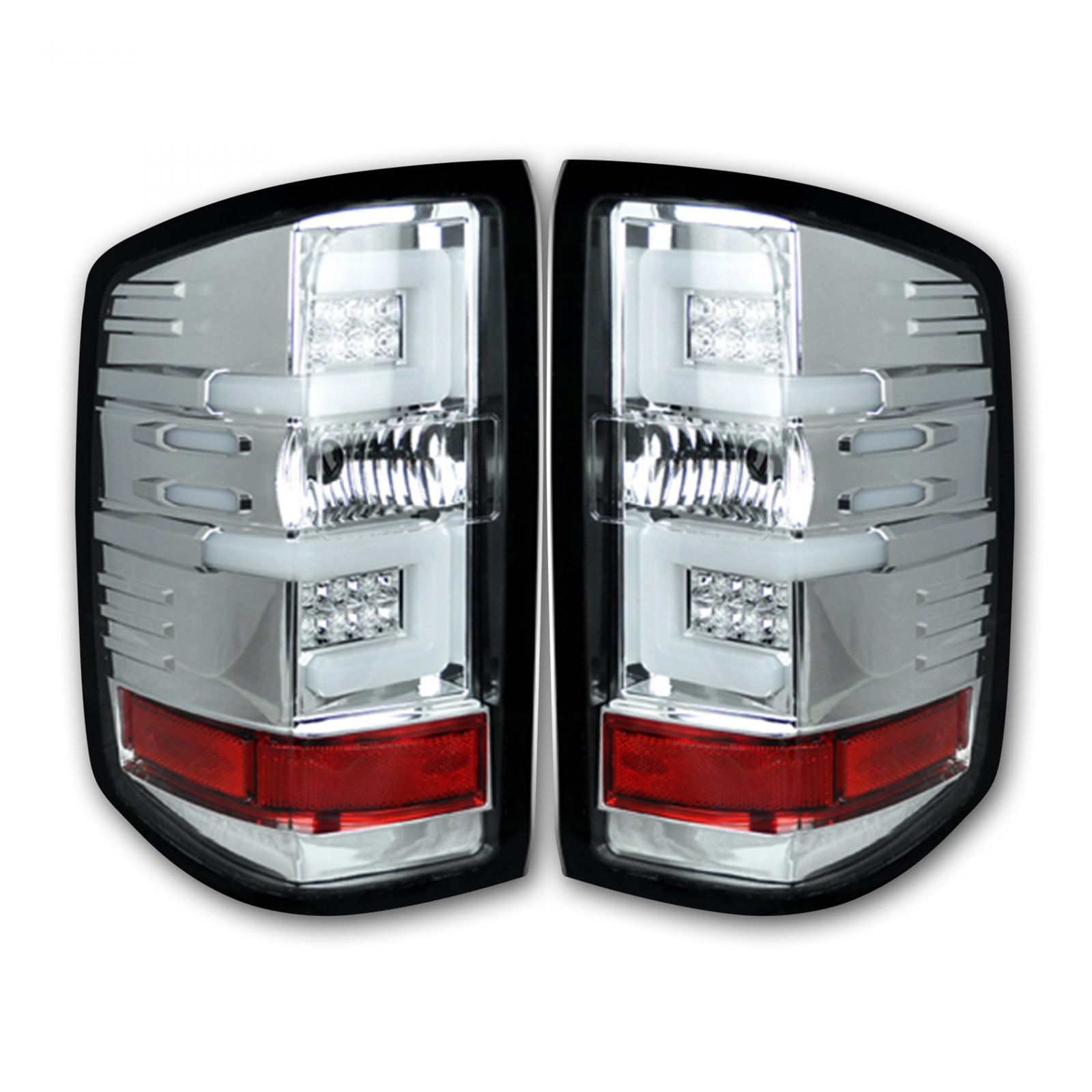 Chevy Silverado 1500 16-18 & 2500/3500 16-19 Tail Lights OLED in Clear - Image 1