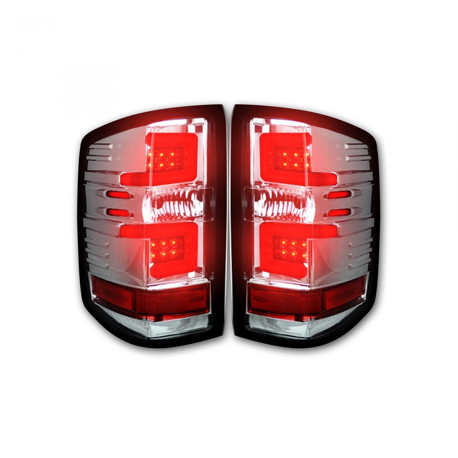 Chevy Silverado 1500 16-18 & 2500/3500 16-19 Tail Lights OLED in Clear - Image 2